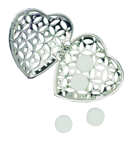Perfume Pendant – Silver Heart
