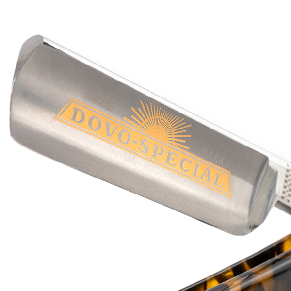 Straight razor 5/8" carbon | Special Acrylic glass tortoise shell