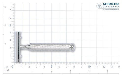 Safty razor 42C | short handle | chrome-plated