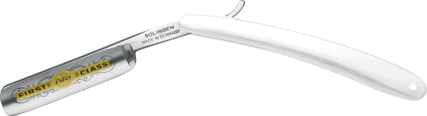 Straight razor white 5/8" hollow grind