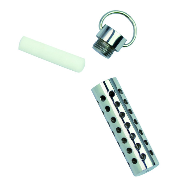 Perfume - pendant men silver | stainless | cylinder