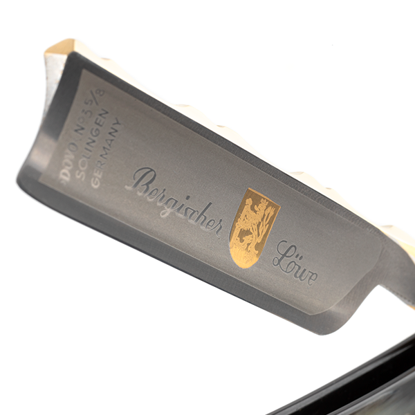 Straight razor 5/8" Carbon | Mountain Lion Buffalo horn