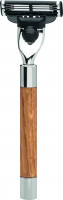 Razor | Gillette® Mach3® | Oak wood | series "Erbe Premium Design Berlin"