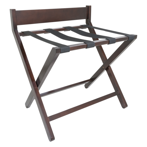 Mahogany Luggage Rack with Backrest