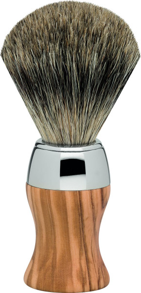 Erbe Shaving Brush badger hair olive wood "Premium Design VIENNA"