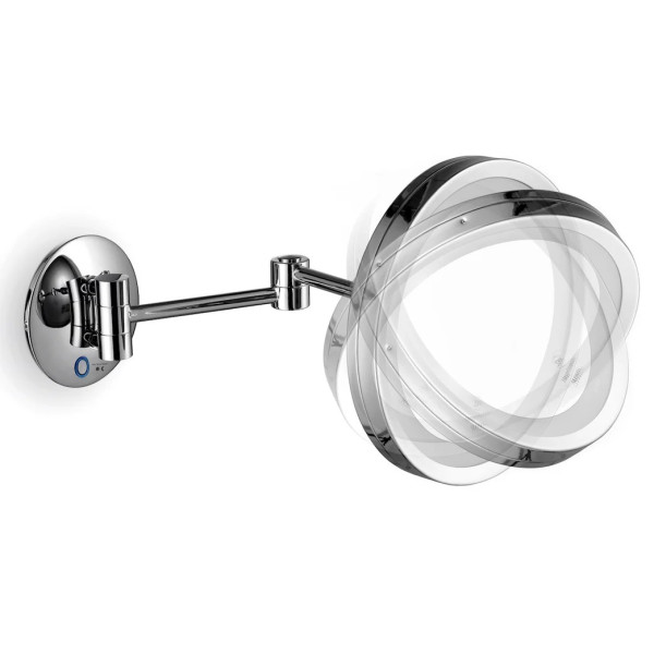 LED Mirror Saturn T3 for wall mounting with direct connection and double swivel arm (020744)