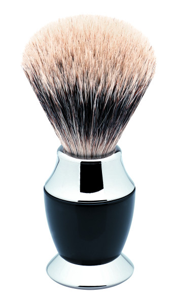 shaving badger, Black / Silver