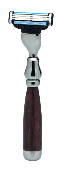 Rhodium razor, Gillette Mach3 wenge wood