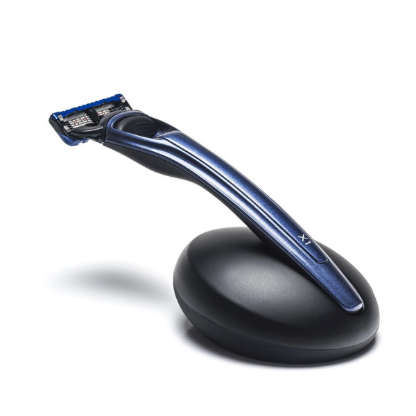 X1 Ocean Blue gift set with wet razor and stand