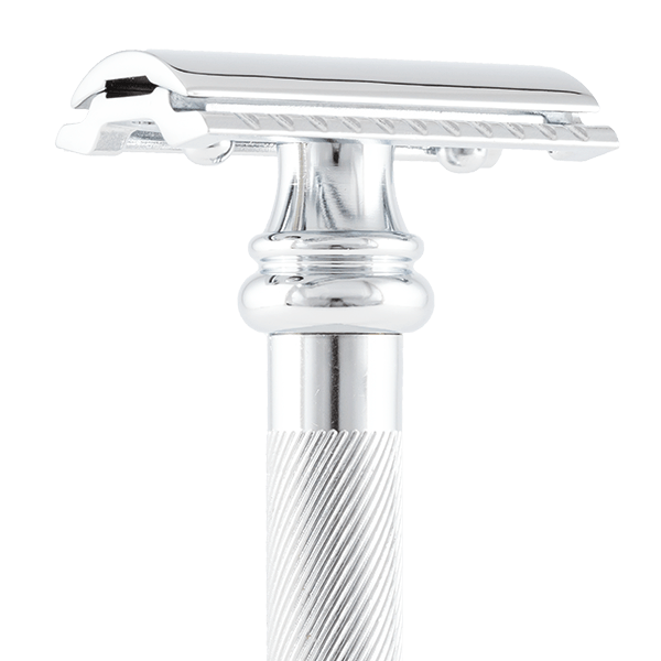 Safty razor 38C BARBER POLE | long handle | chrome-plated