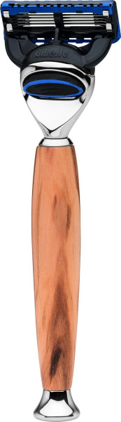 Razor | Gillette® Fusion™| olive wood "Serie Premium Design MILANO"