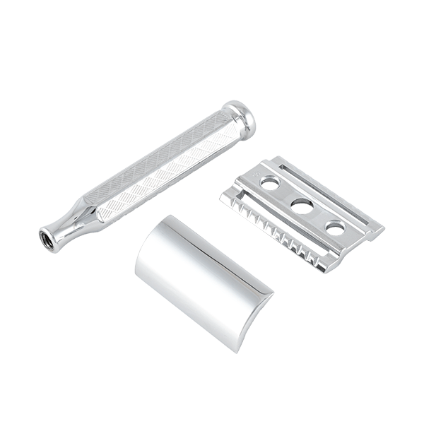 Safty razor 42C | short handle | chrome-plated