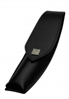 Leather case for razor, black