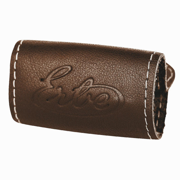 Blade guard for wet shaver leather brown