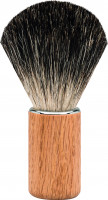 Erbe Shaving Brush Badger Hair oak wood "Premium Design BERLIN"