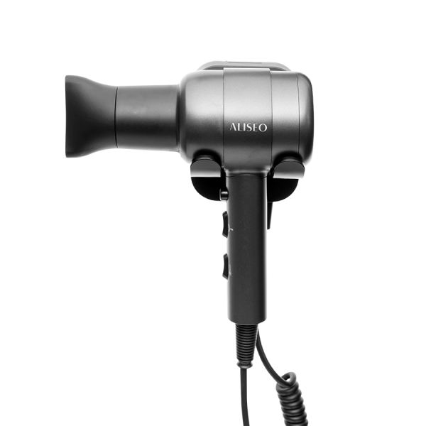 Aliseo CHROMOSOME 1800 hairdryer side view with holder