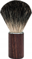 Shaving brush with badger hair - walnut handle "Premium Design BERLIN"