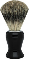 Erbe shaving brush badger hair precious resin black "Premium Design BARCELONA"