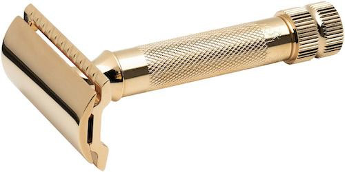 Safty razor 34G | short handle | 24k gold-plated