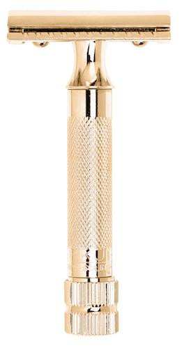 Safty razor 34G | short handle | 24k gold-plated