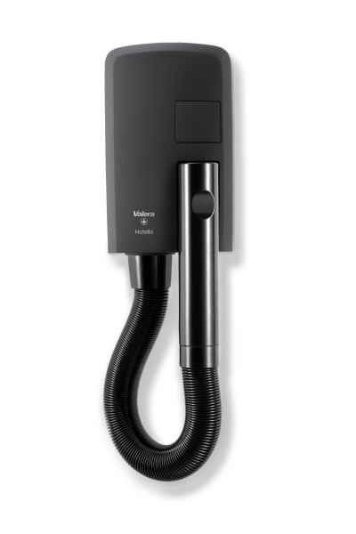 Hotello 1200W tube wall mounted hair dryer black-