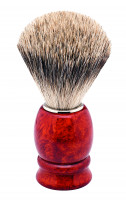 shaving brush badger hair, burl