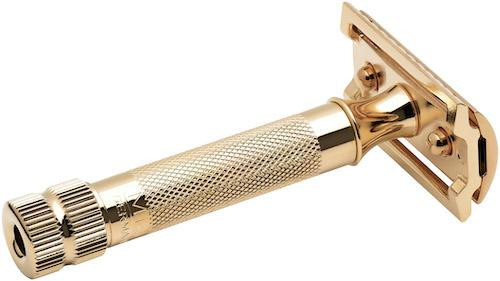 Safty razor 34G | short handle | 24k gold-plated