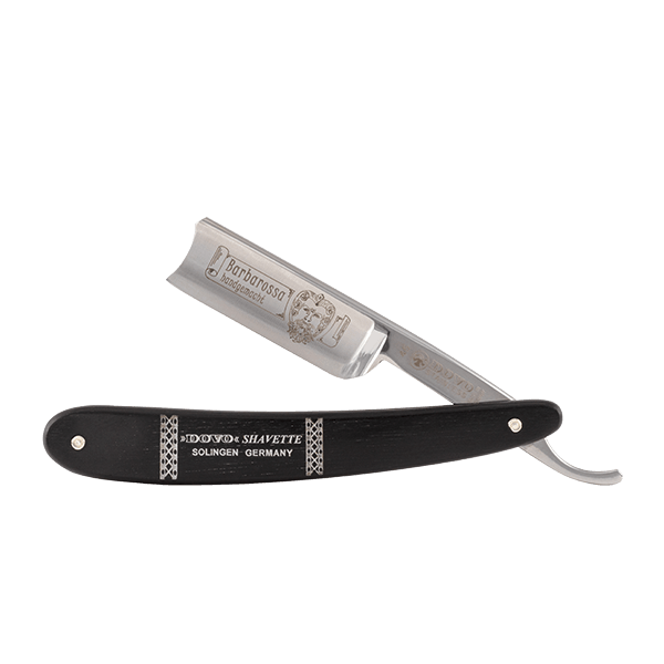 Straight razor 5/8" carbon | Barbarossa ebony