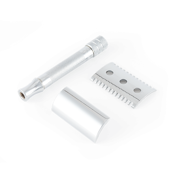Safty razor 15c | short handle | chrome-plated | tooth comb