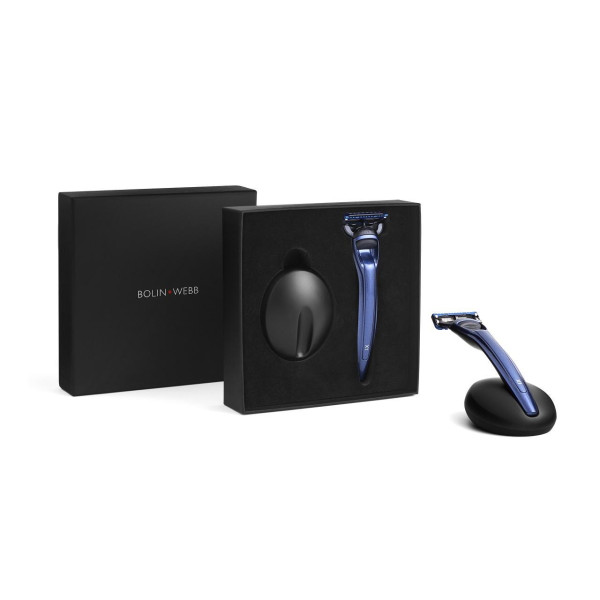X1 Ocean Blue gift set with wet razor and stand